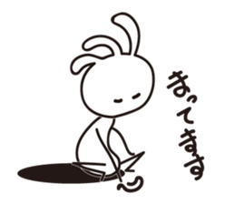 White Kokopelli sticker #2160736