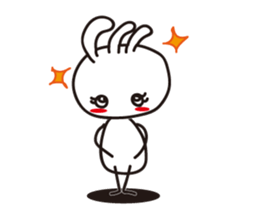 White Kokopelli sticker #2160739