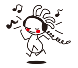 White Kokopelli sticker #2160741