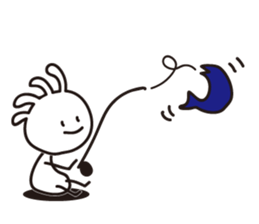 White Kokopelli sticker #2160745