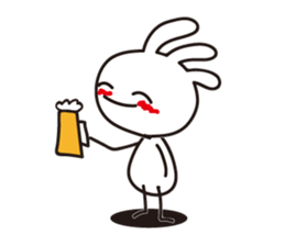 White Kokopelli sticker #2160751