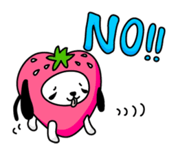 Strawberry Dog & Apple Rabbit sticker #2161554
