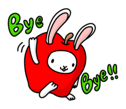 Strawberry Dog & Apple Rabbit sticker #2161557