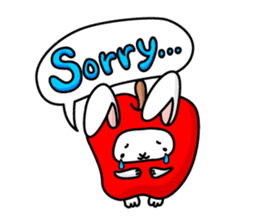 Strawberry Dog & Apple Rabbit sticker #2161559