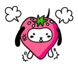 Strawberry Dog & Apple Rabbit sticker #2161564