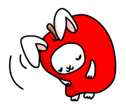 Strawberry Dog & Apple Rabbit sticker #2161568