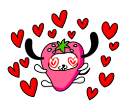 Strawberry Dog & Apple Rabbit sticker #2161569