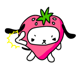 Strawberry Dog & Apple Rabbit sticker #2161572