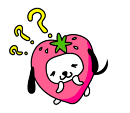 Strawberry Dog & Apple Rabbit sticker #2161574
