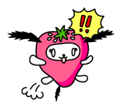 Strawberry Dog & Apple Rabbit sticker #2161576
