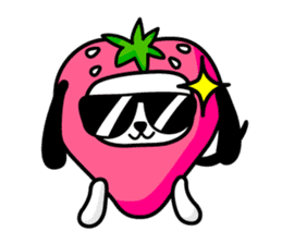 Strawberry Dog & Apple Rabbit sticker #2161579