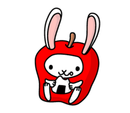 Strawberry Dog & Apple Rabbit sticker #2161582