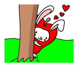 Strawberry Dog & Apple Rabbit sticker #2161587