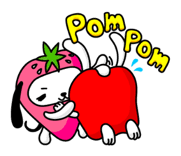 Strawberry Dog & Apple Rabbit sticker #2161588
