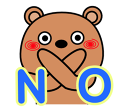 Cheeky bear's eye from above sticker #2161825