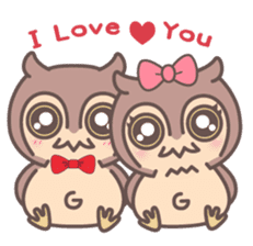 Happiness owl sticker #2161953