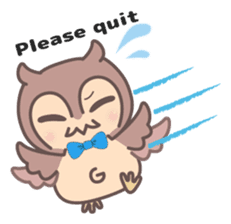 Happiness owl sticker #2161956