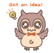 Happiness owl sticker #2161958