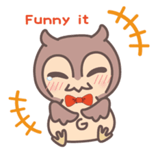 Happiness owl sticker #2161961