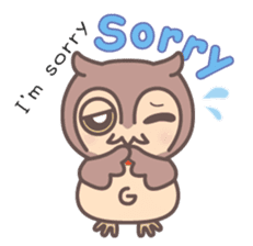 Happiness owl sticker #2161962