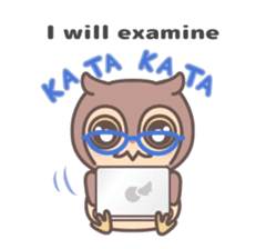 Happiness owl sticker #2161963