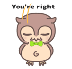 Happiness owl sticker #2161965