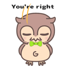 Happiness owl sticker #2161965