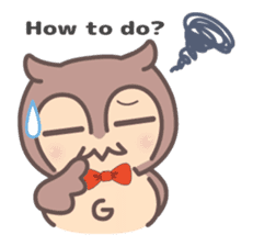 Happiness owl sticker #2161966