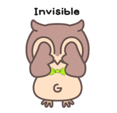 Happiness owl sticker #2161969