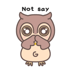 Happiness owl sticker #2161971