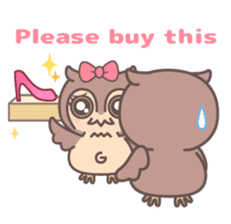 Happiness owl sticker #2161978