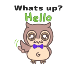 Happiness owl sticker #2161983