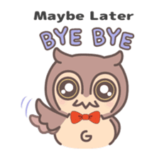 Happiness owl sticker #2161988