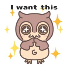Happiness owl sticker #2161989