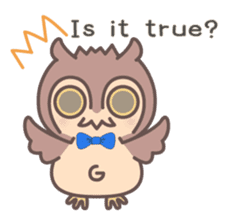 Happiness owl sticker #2161991