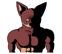 Physial Beauty!! Muscle Chihuahua!! sticker #2162055