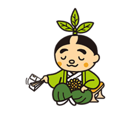 Otyamurai,mascot for Minamikyusyu city. sticker #2162635