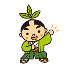 Otyamurai,mascot for Minamikyusyu city. sticker #2162664