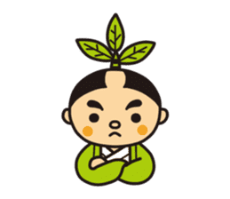 Otyamurai,mascot for Minamikyusyu city. sticker #2162668