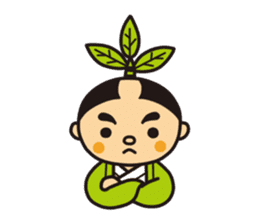 Otyamurai,mascot for Minamikyusyu city. sticker #2162668