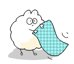 Dust rabbit (4) sticker #2163995