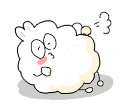 Dust rabbit (4) sticker #2163997