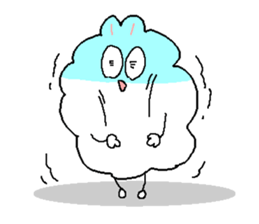 Dust rabbit (4) sticker #2163998