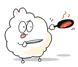 Dust rabbit (4) sticker #2163999