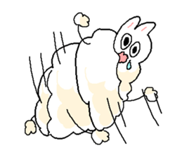 Dust rabbit (4) sticker #2164006