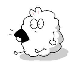 Dust rabbit (4) sticker #2164021