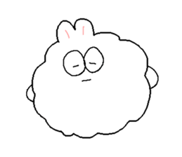 Dust rabbit (4) sticker #2164024