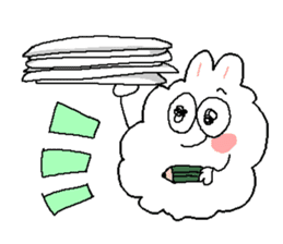 Dust rabbit (4) sticker #2164030