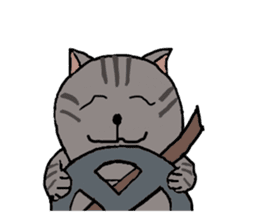 Japanese cat named Kijitora sticker #2164369