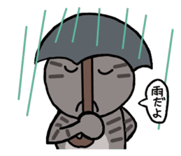 Japanese cat named Kijitora sticker #2164371
